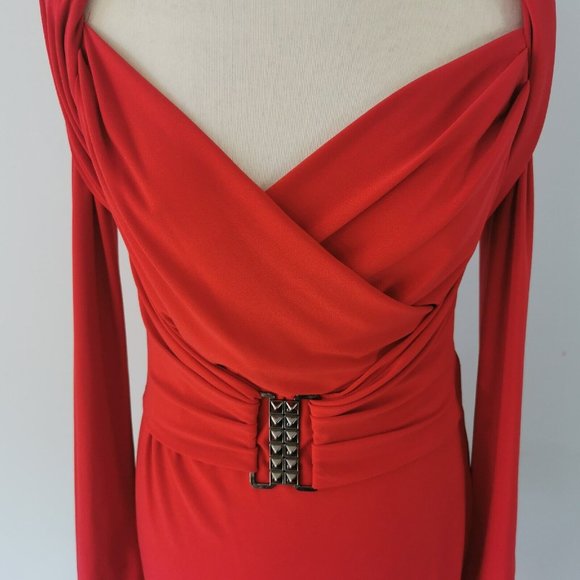 JOSEPH RIBKOFF Long Sleeve Shrug Fitted Cocktail Party Dress UK Size 10 - Picture 4 of 9